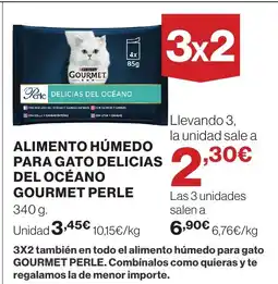 Supercor GOURMET PERLE Alimento húmedo para gato delicias del océano oferta