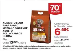 Supercor ULTIMA Alimento seco para perro mediano o grande adulto pollo y arroz oferta