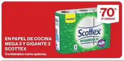 Supercor SCOTTEX En papel de cocina mega 3 y gigante 3 oferta