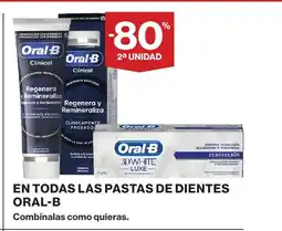 Supercor ORAL-B En todas las pastas de dientes oferta