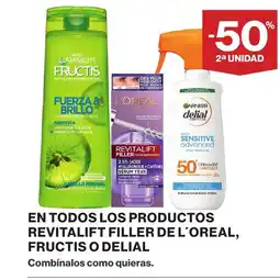 Supercor En todos los productos revitalift filler de l'oreal, fructis o delial fructis o delial oferta