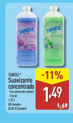 ALDI TANDIL Suavizante concentrado oferta