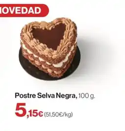 Hipercor Postre Selva Negra oferta