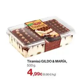 Hipercor GILDO & MARÍA Tiramisú oferta