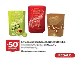 Hipercor LINDOR CORNET En todos los bombones oferta