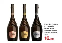 Hipercor CODORNÍU Cava Ars Collecta Grand Rosé, Blanc de Blancs o Blanc de Noirs oferta