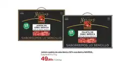 Hipercor NAVIDUL Jamón o paleta de cebo ibérico 50% raza ibérica oferta