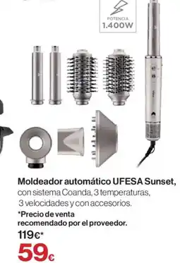 Hipercor UFESA Moldeador automático oferta
