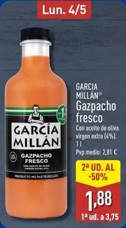 ALDI GARCIA MILLÁN Gazpacho fresco oferta
