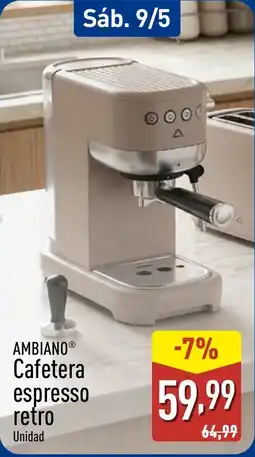 ALDI AMBIANO Cafetera espresso retro oferta