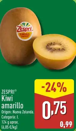 ALDI ZESPRI Kiwi amarillo oferta