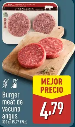 ALDI Burger meat de vacuno angus oferta