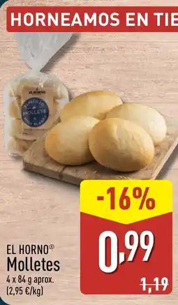 ALDI EL HORNO Molletes oferta