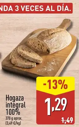 ALDI Hogaza integral 100% oferta