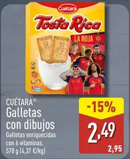 ALDI CUÉTARA Galletas con dibujos oferta