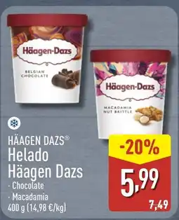 ALDI HÄAGEN DAZS Helado Häagen Dazs oferta