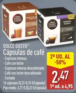 ALDI DOLCE GUSTO Cápsulas de café oferta