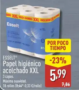 ALDI ESSELT Papel higiénico acolchado XXL oferta
