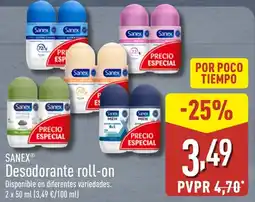 ALDI SANEX Desodorante roll-on oferta