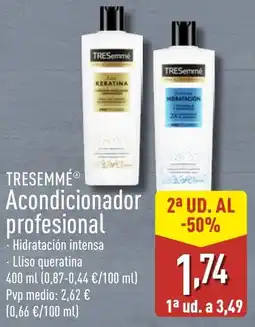 ALDI TRESEMMÉ Acondicionador profesional oferta