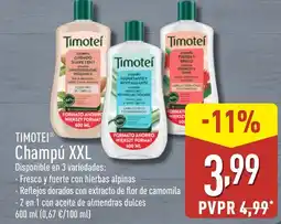 ALDI TIMOTEI Champú XXL oferta