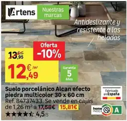 Leroy Merlin Home - suelo porcelanico electo piedra multicolor 30 x 60 cm oferta