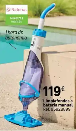 Leroy Merlin Limpiafondos a batería manual oferta