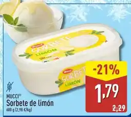 ALDI Mucci - sorbete de limon oferta