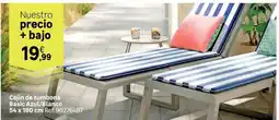 Leroy Merlin Basic - cojin de tumbona basic azulyabrazo oferta