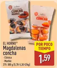 ALDI El horno - magdalenas concha oferta
