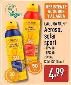 ALDI Lacura sun - aerosol solar sport oferta