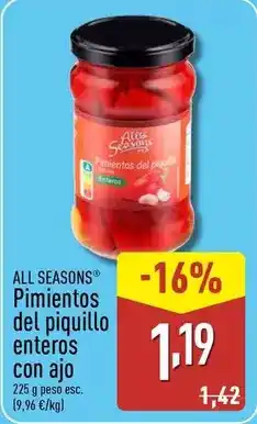 ALDI Pimientos del piquillo enteros con ajo oferta