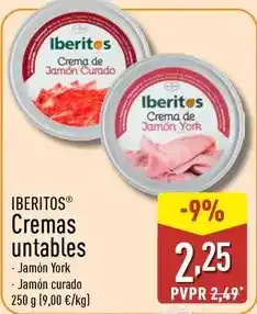 ALDI Ibéritos - cremas untables oferta