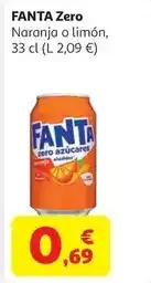 Alcampo Fanta - zero naranja o limón oferta