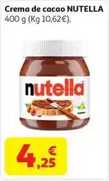 Alcampo Nutella - crema de cacao oferta