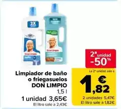 Carrefour Market Don limpio - limpiador de baño o friegasuelos oferta