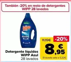 Carrefour Market Wipp - detergente liquidos azul oferta