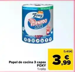 Carrefour Market Foxy - papel de cocina 3 capas oferta