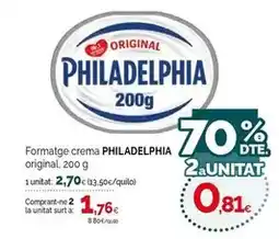 Condis Philadelphia - formatge crema original oferta