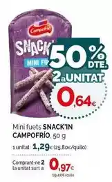 Condis Campofrío - mini fuets snack'in oferta