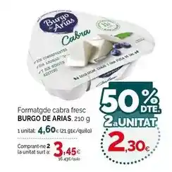Condis Burgo de arias - formatge cabra fresc oferta
