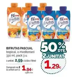 Condis Pascual - bifrutas tropical, o mediterrani oferta