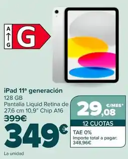 Carrefour Apple - ipad 11ª generación oferta