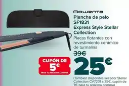 Carrefour Rowenta - plancha de pelo sf183 express style stellar collection oferta