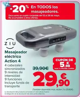 Carrefour Ziu - masajeador eléctrico action 4 oferta