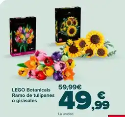 Carrefour Lego - lego botanicals ramo de tulipanes o girasoles oferta