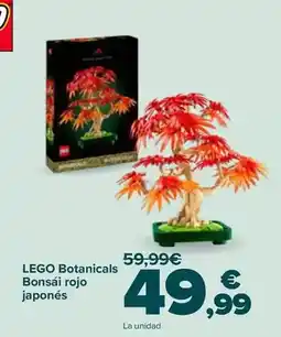 Carrefour Lego - lego botanicals bonsái rojo japonés oferta