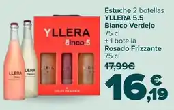 Carrefour Yllera - estuche 5.5 blanco verdejo + rosado frizzante oferta