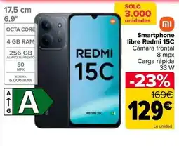 Carrefour Xiaomi - smartphone libre redmi 15c oferta