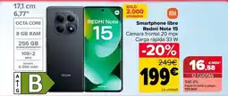Carrefour Xiaomi - smartphone libre redmi note 15 oferta